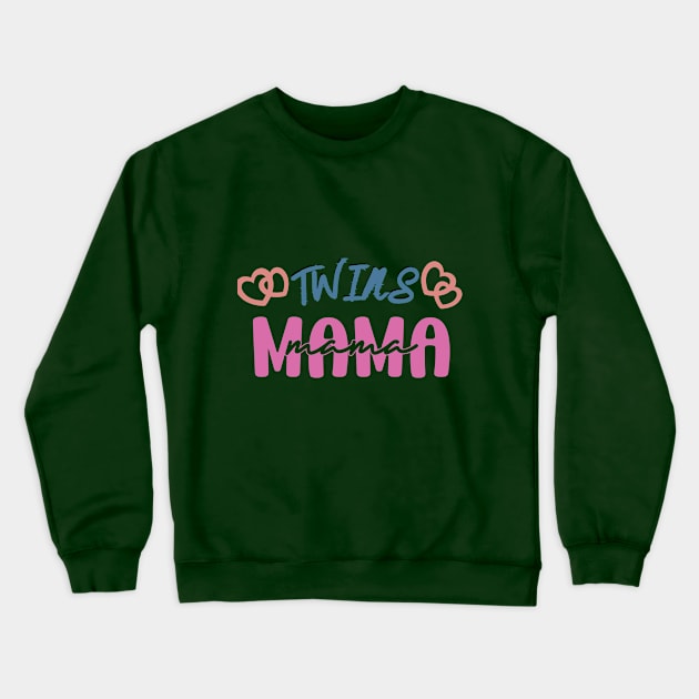 Mom of twins Crewneck Sweatshirt by designfurry 